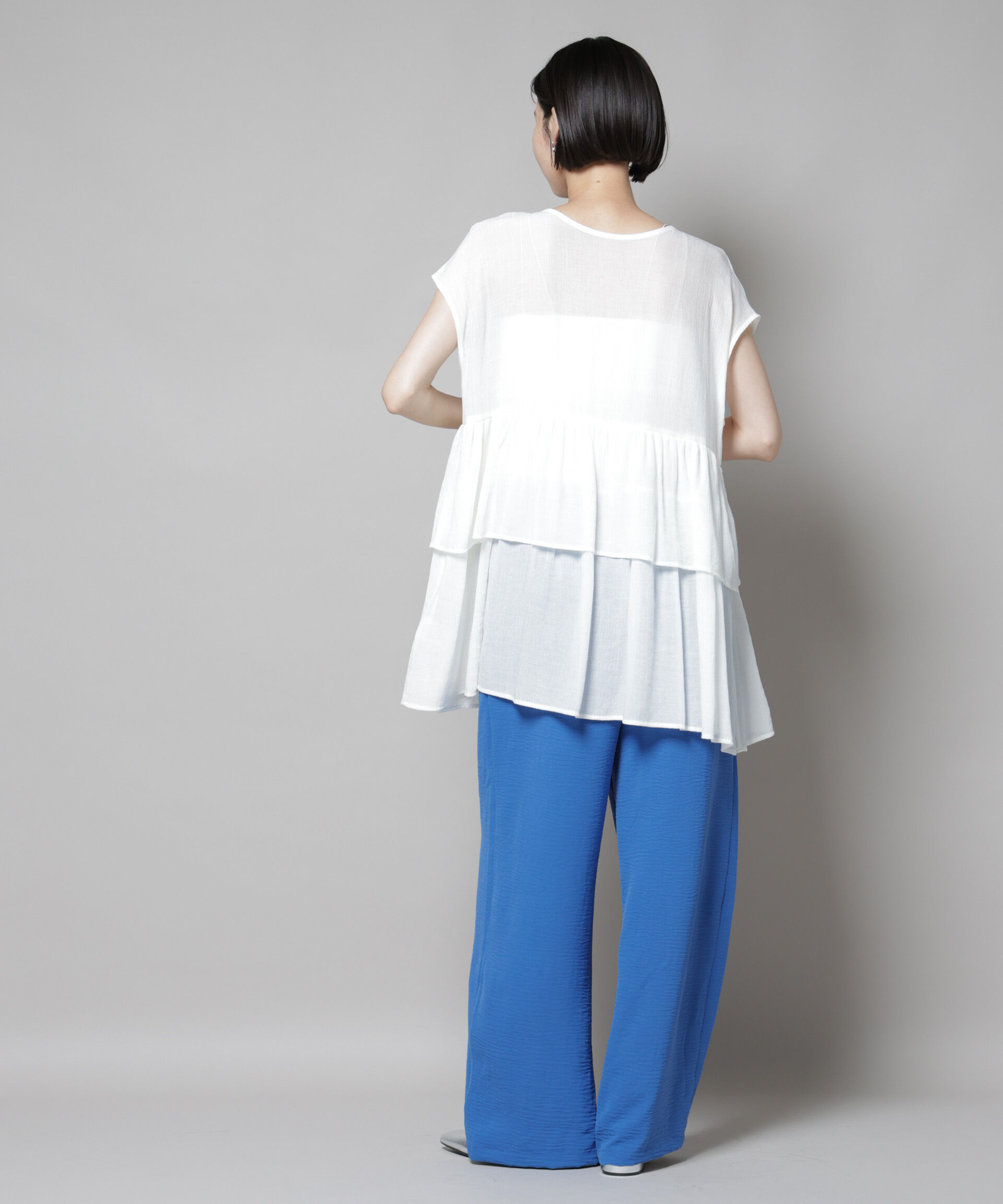 nano･universe「イージードロストワイドパンツ(セットアップ可)」|チノ|