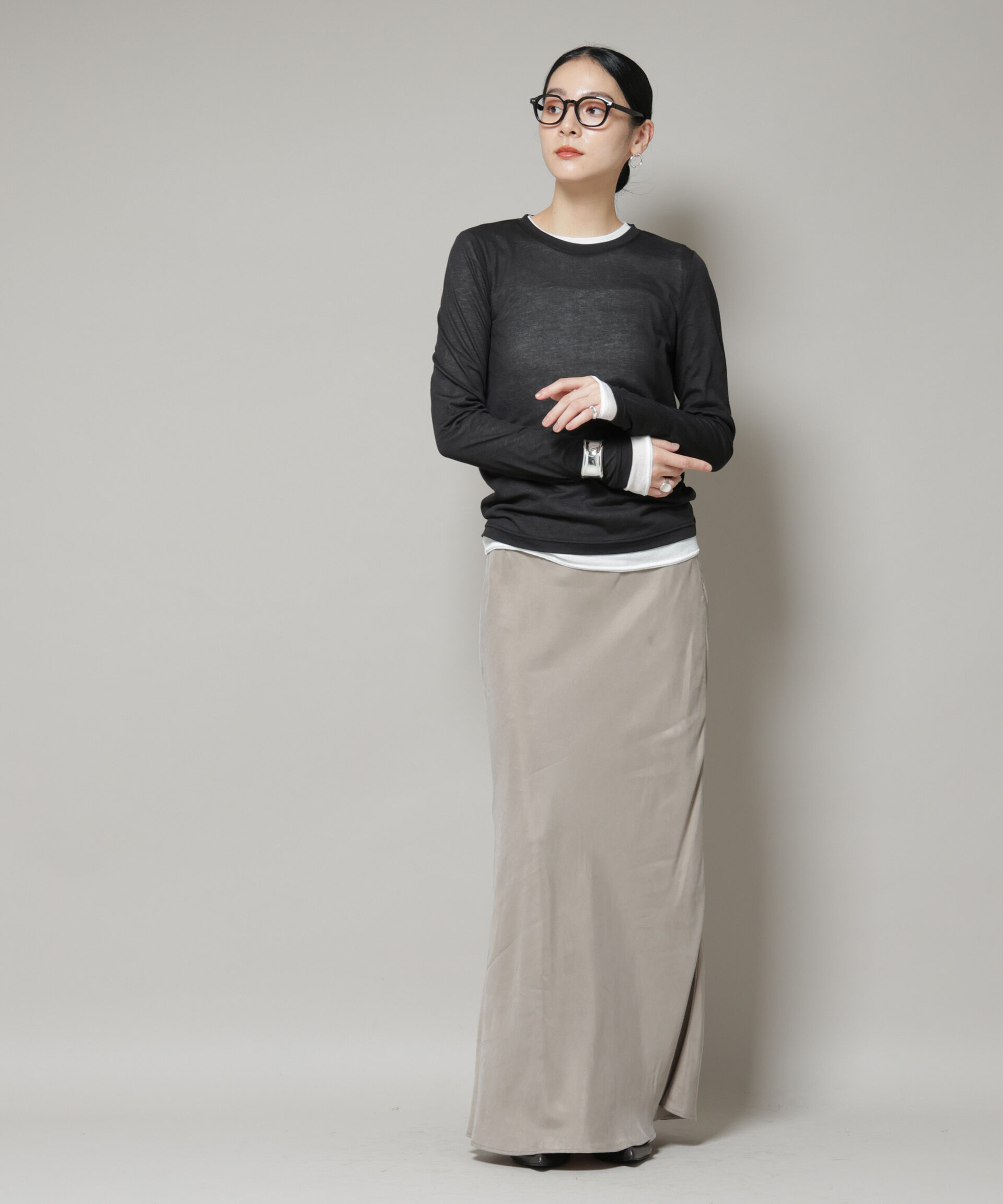 nano･universe「シアーテレコ＆天竺ロンTeeセット」|Tシャツ・カットソー|