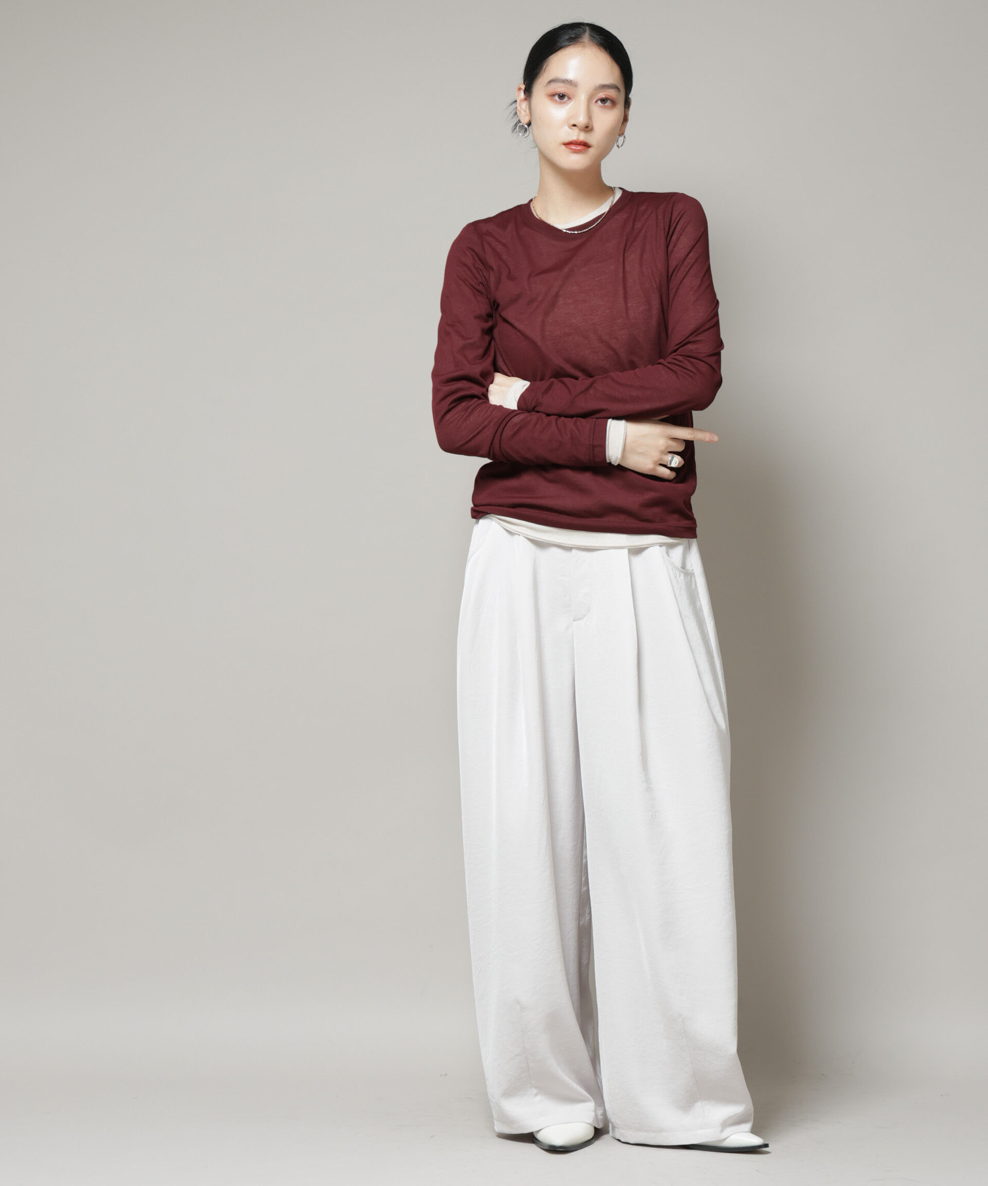 nano･universe「シアーテレコ＆天竺ロンTeeセット」|Tシャツ・カットソー|