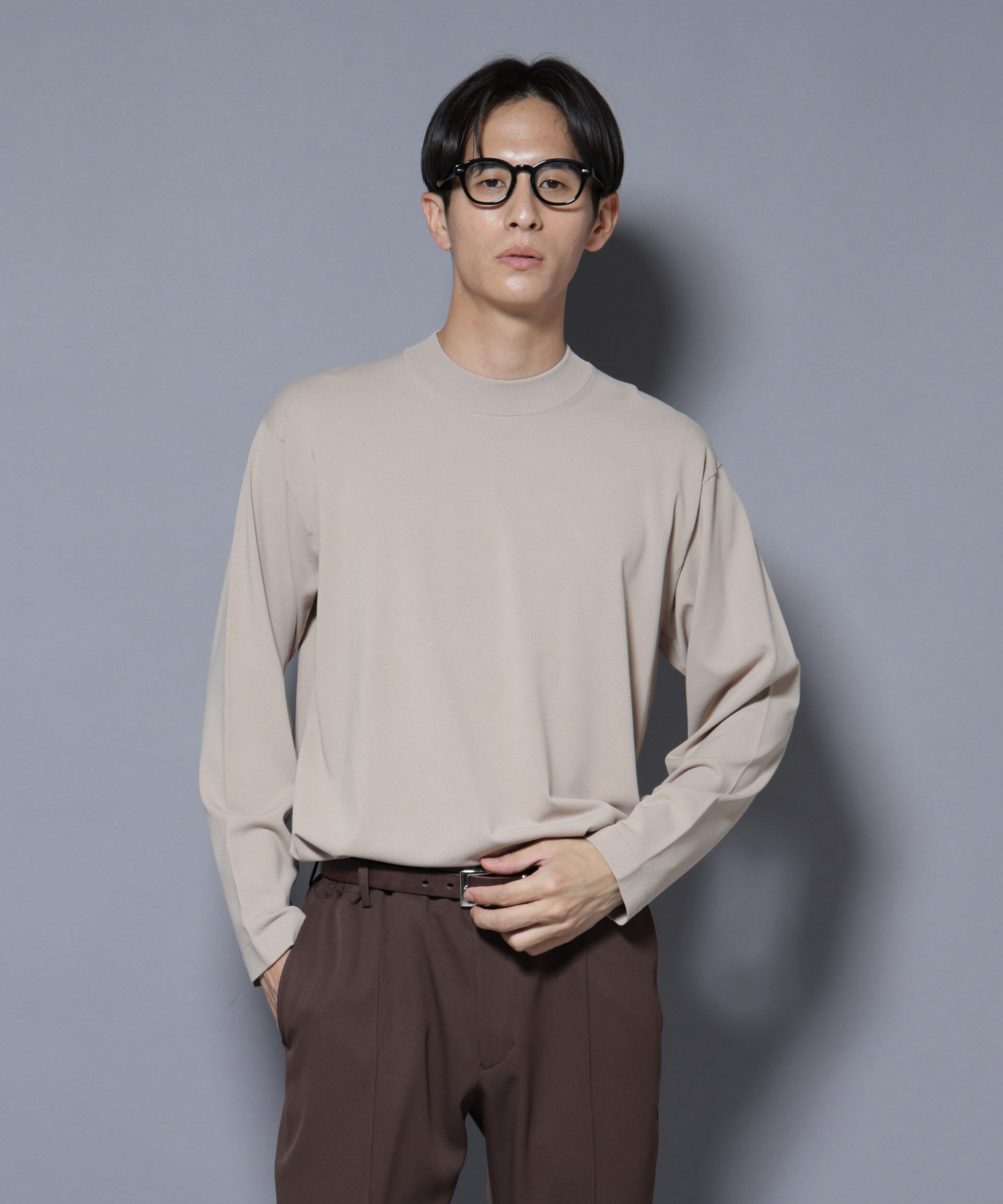 nano･universe「「ELITE 7 FUNCTION」クルーネックニット」|ニット・セーター|