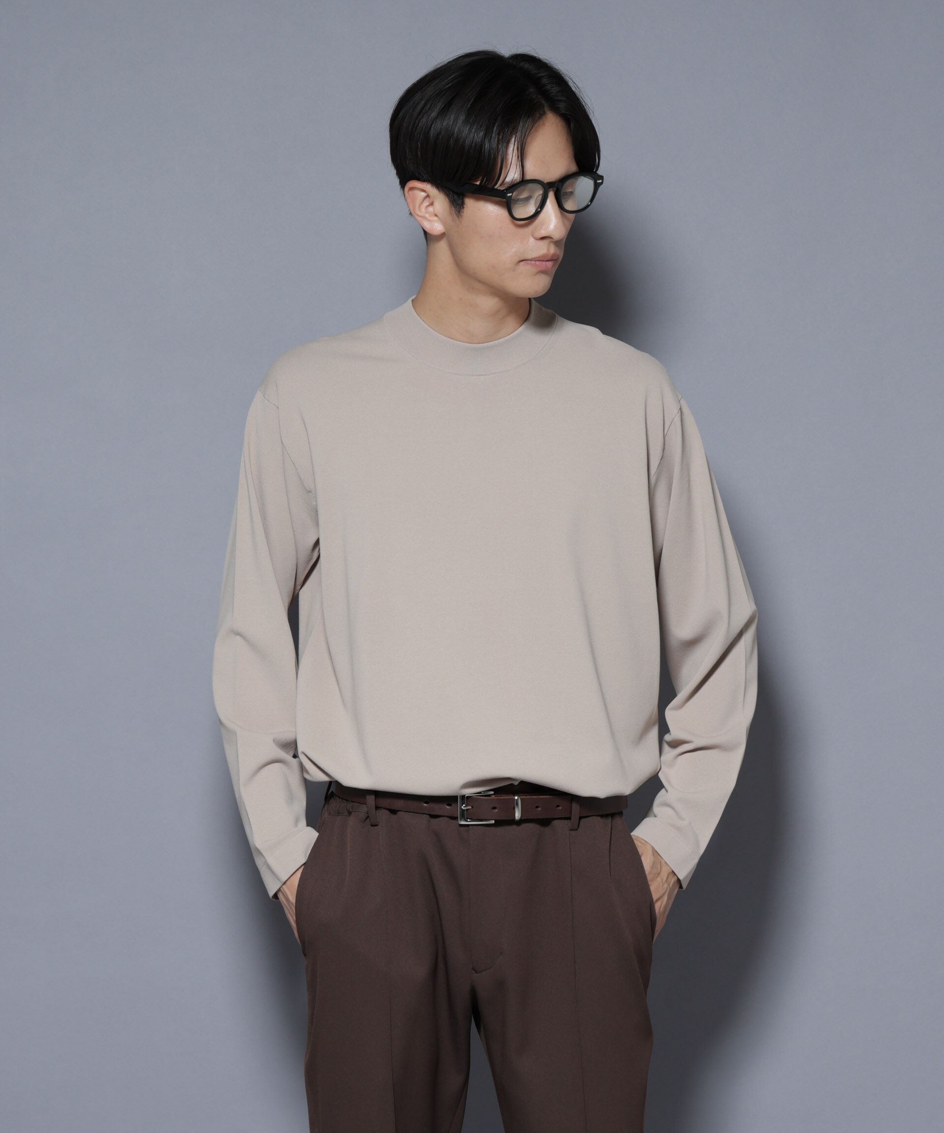 nano･universe「「ELITE 7 FUNCTION」クルーネックニット」|ニット・セーター|