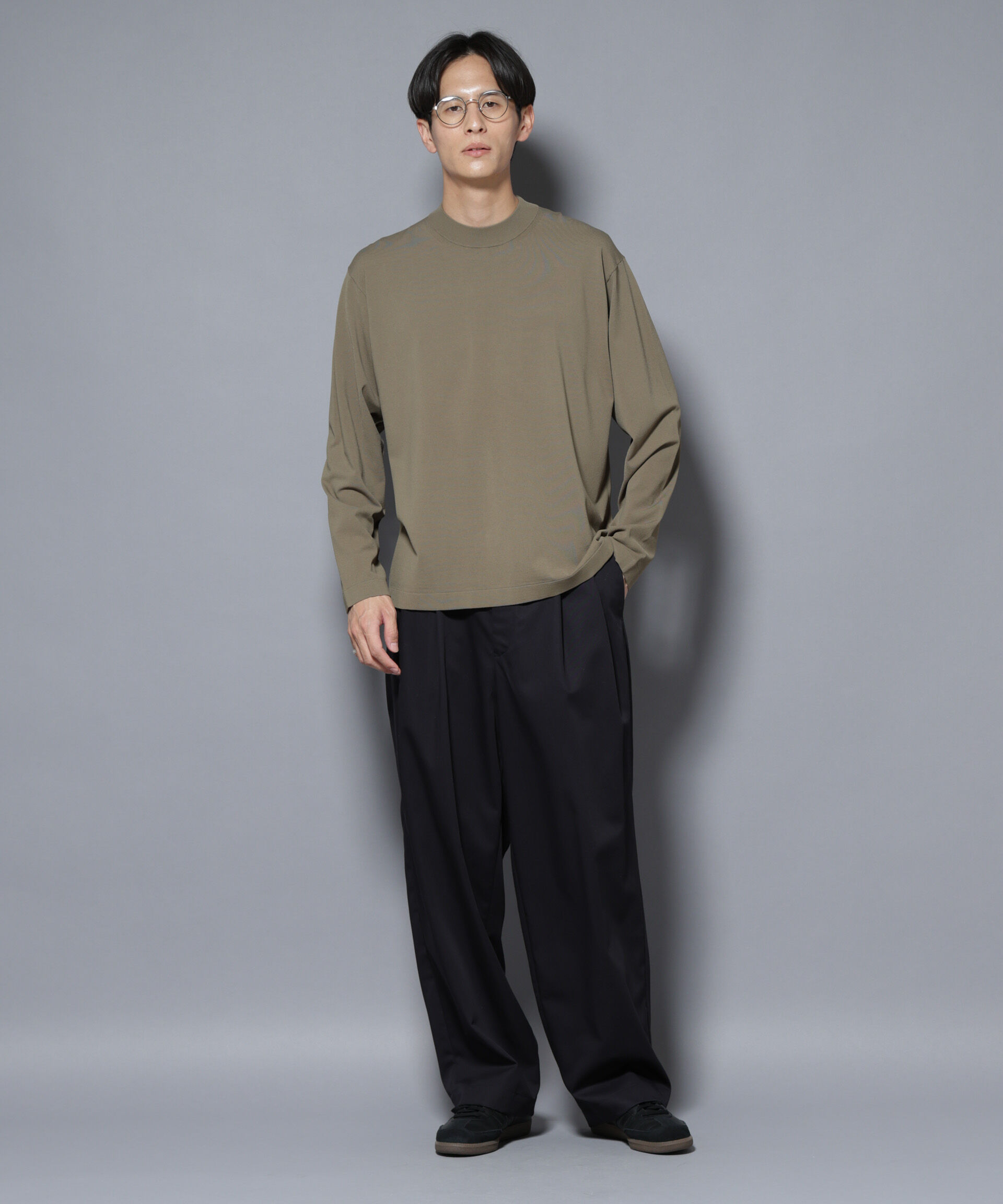 nano･universe「「ELITE 7 FUNCTION」クルーネックニット」|ニット・セーター|