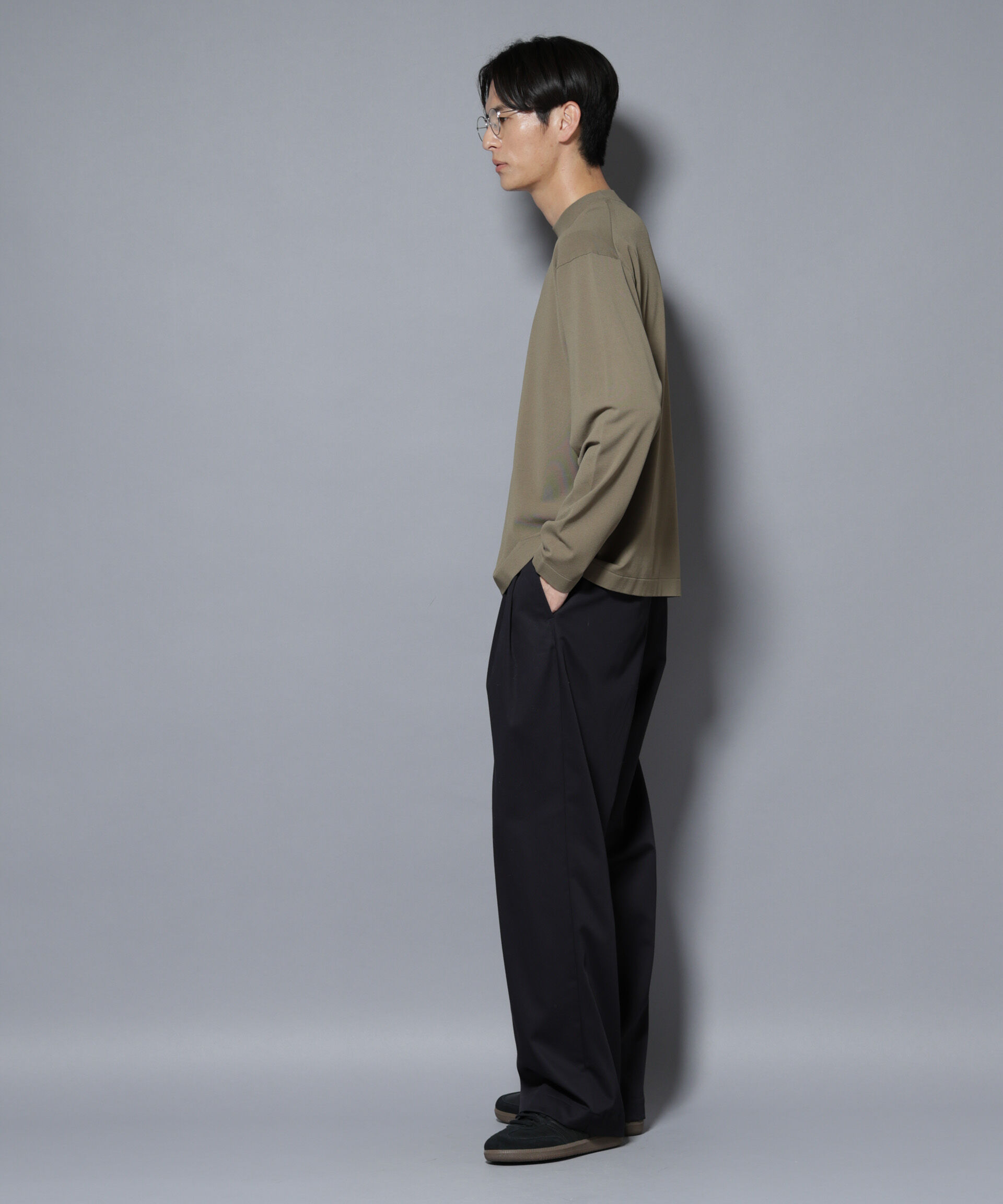 nano･universe「「ELITE 7 FUNCTION」クルーネックニット」|ニット・セーター|