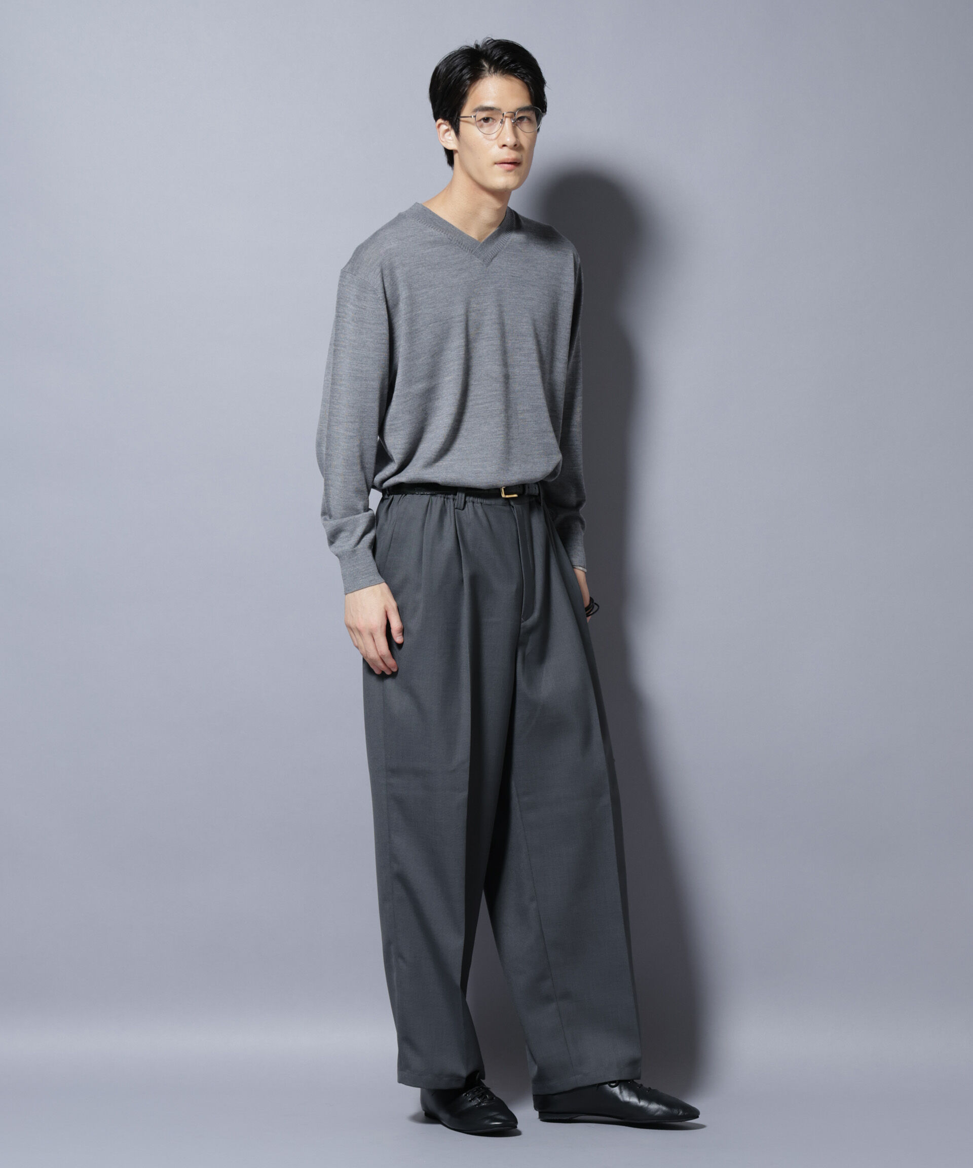 nano･universe「「大人のワイドパンツ」ドライギャバワイドイージースラックス」|チノ|