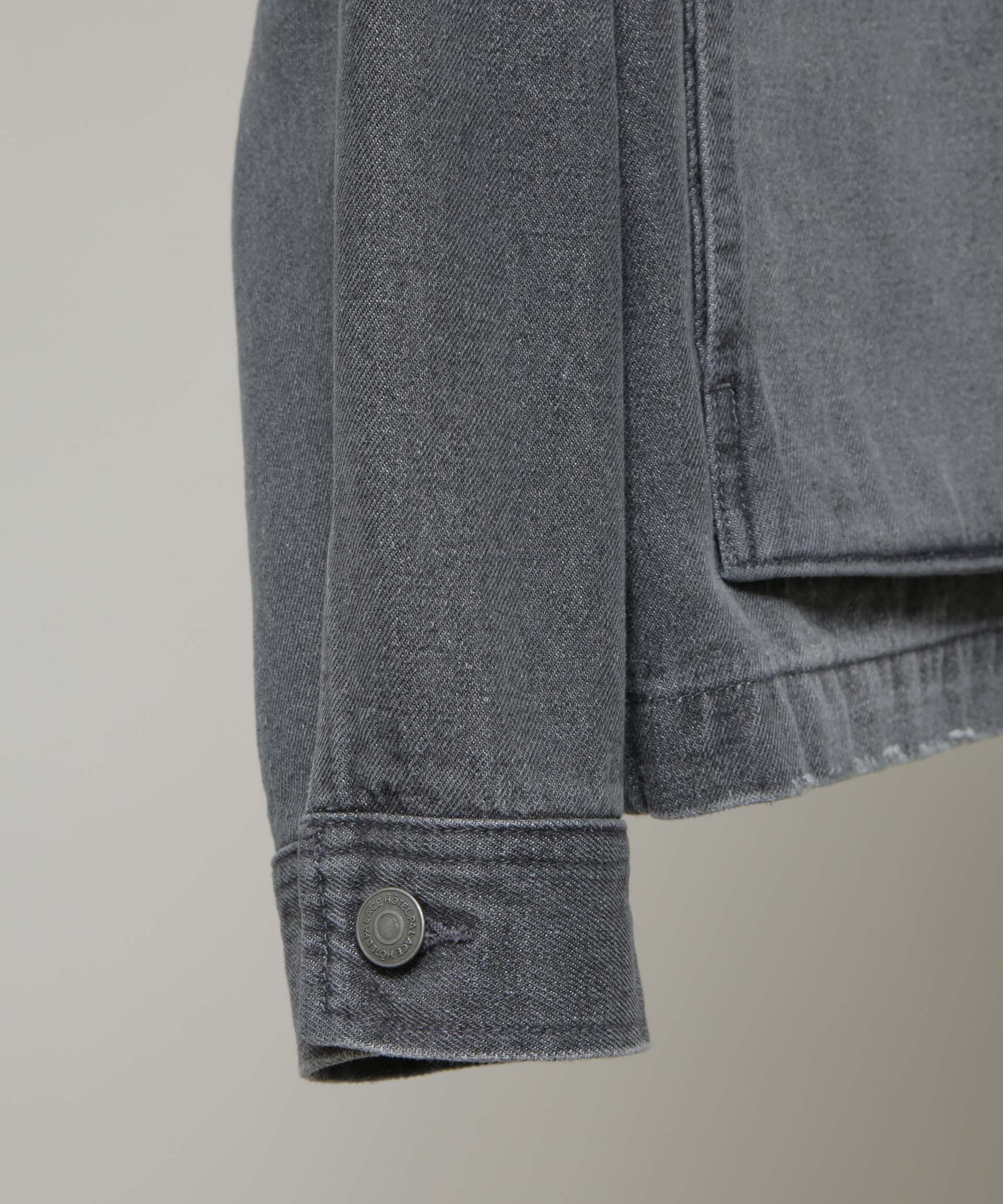 nano･universe「｢HOTEL PALACE｣ フェードデニムカバーオールジャケット」|ブルゾン・スタジャン|