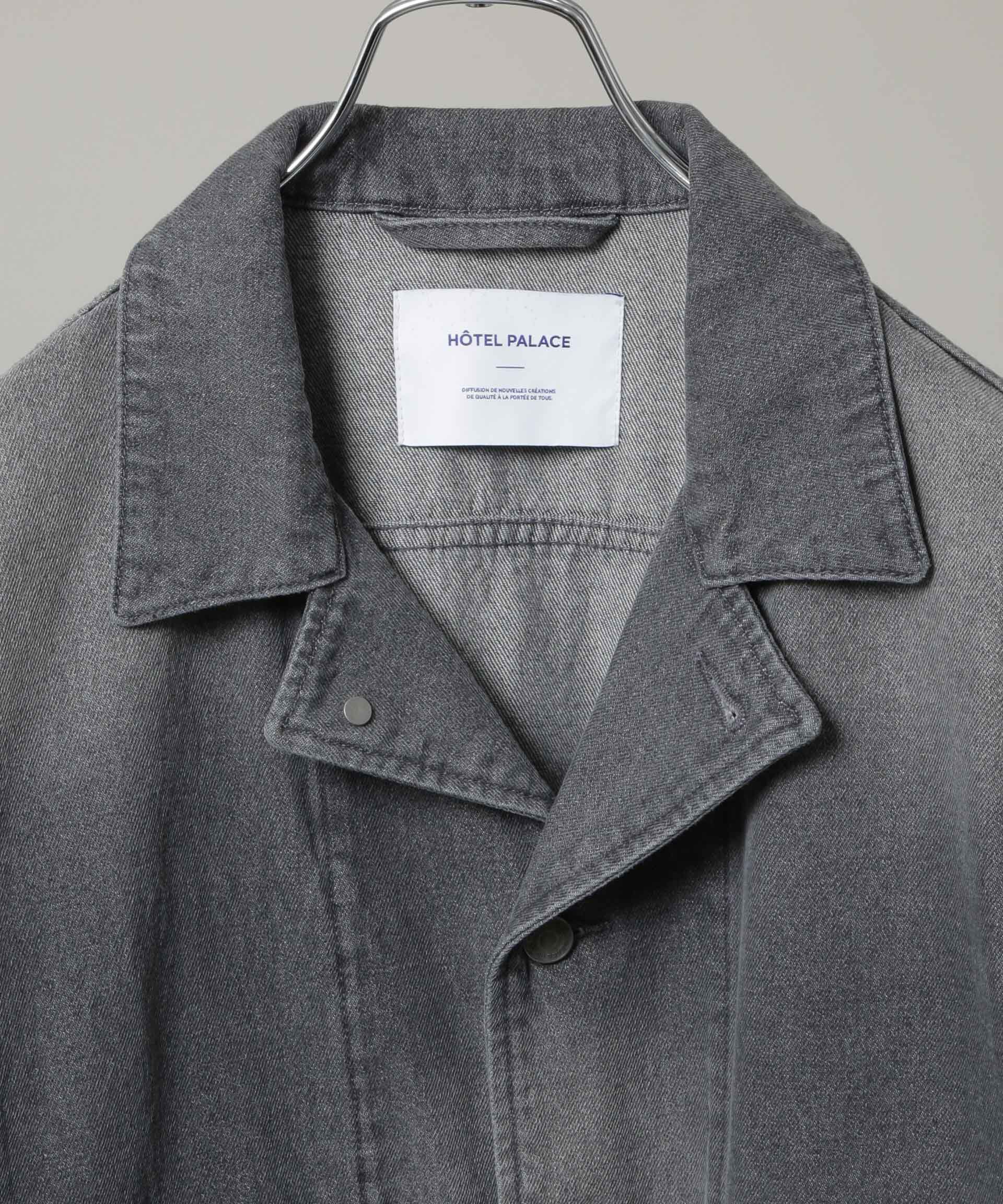 nano･universe「｢HOTEL PALACE｣ フェードデニムカバーオールジャケット」|ブルゾン・スタジャン|
