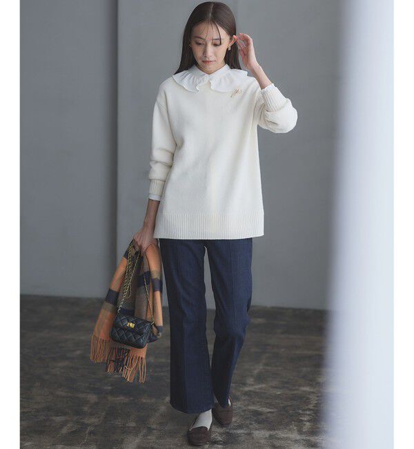 組曲「【WEB限定】ウールカシミヤミックスVネック ニット」|ニット・セーター|