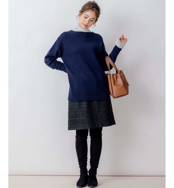 組曲「【WEB限定】ウールカシミヤミックスVネック ニット」|ニット・セーター|