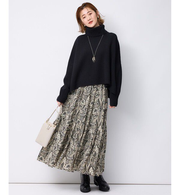 23区「【洗える】ウールカシミヤ ニットポンチョ」|ニット・セーター|