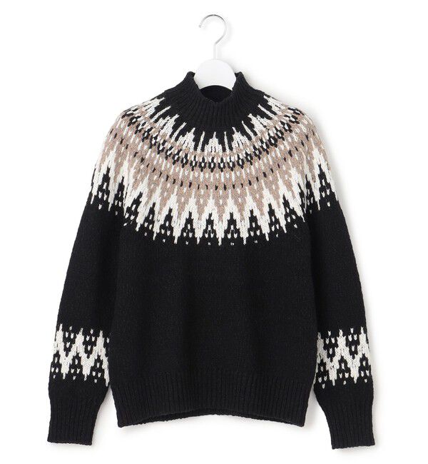 23区「【SLOW/一部店舗限定】ジャカード ハイネック ニット」|ニット・セーター|