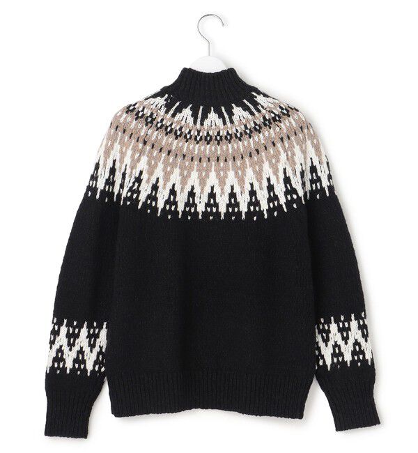 23区「【SLOW/一部店舗限定】ジャカード ハイネック ニット」|ニット・セーター|