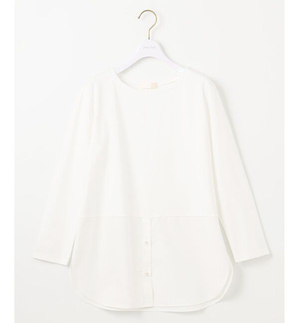 ANY SIS「【洗える】シャツコンビレイヤード カットソー」|Tシャツ・カットソー|