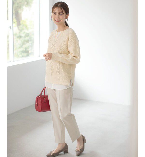 ANY SIS「【洗える】シャツコンビレイヤード カットソー」|Tシャツ・カットソー|