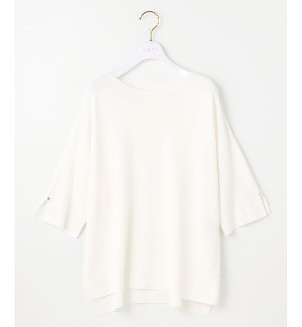 ANY SIS「【接触冷感・UVカット・洗える】ビューティクールボートネック プルオーバー」|ニット・セーター|