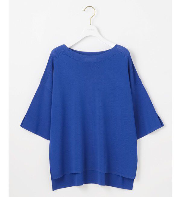 ANY SIS「【接触冷感・UVカット・洗える】ビューティクールボートネック プルオーバー」|ニット・セーター|