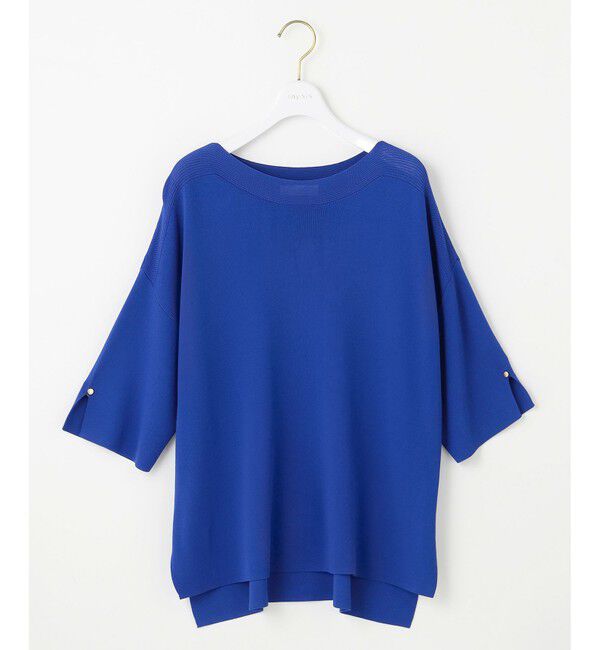 ANY SIS「【接触冷感・UVカット・洗える】ビューティクールボートネック プルオーバー」|ニット・セーター|