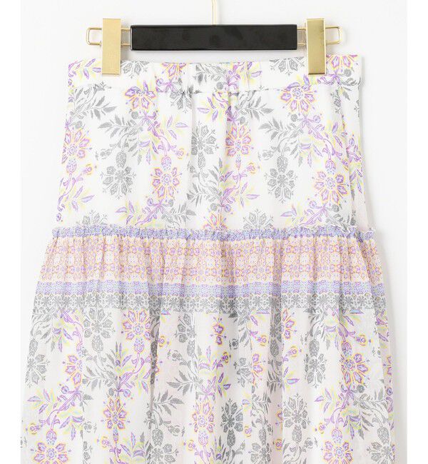 GRACE CONTINENTAL「サラサシフォンロングスカート」|スカート|