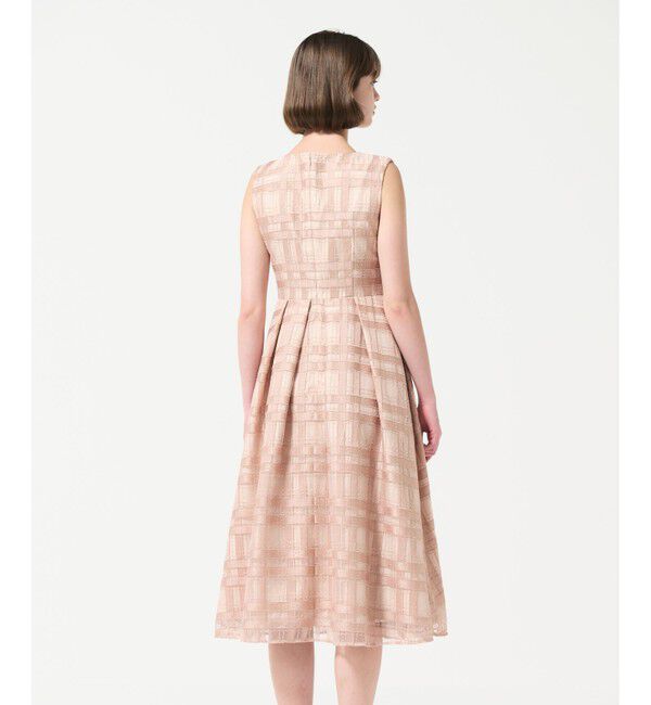 GRACE CONTINENTAL「スパンコールチェックドレス」|ドレス|
