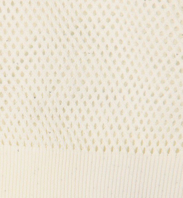 NOLLEY'S「《手洗い可能》スパンコールメッシュ5分袖カーディガン」|カーディガン|