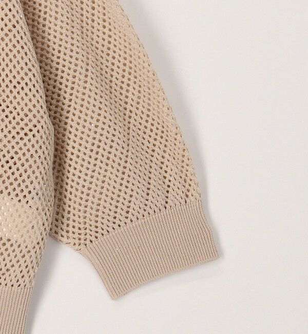 NOLLEY'S「《手洗い可能》スパンコールメッシュ5分袖カーディガン」|カーディガン|
