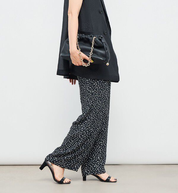 NOLLEY'S「ウォッシャブルバックサテンセミワイドパンツ」|その他|