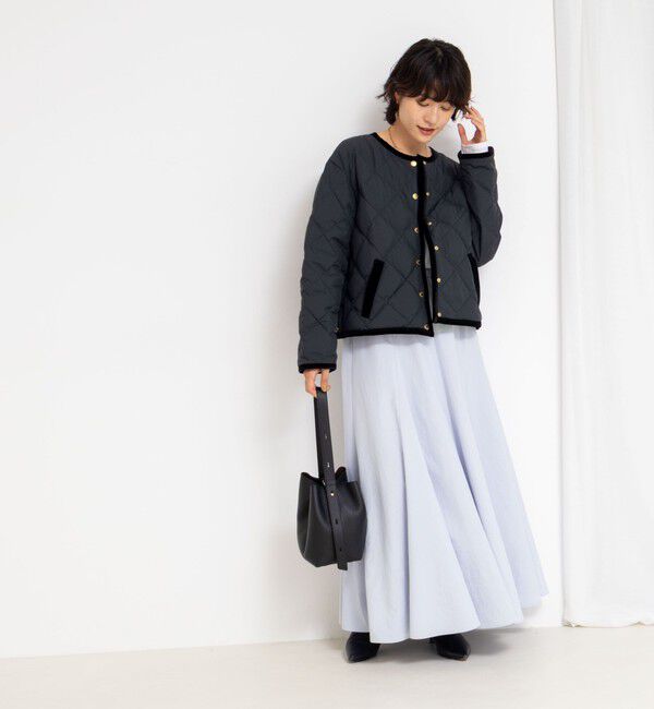 NOLLEY'S「【TAION&times;LIMONTA】別注ベロアパイピングショートダウン」|ダウン|