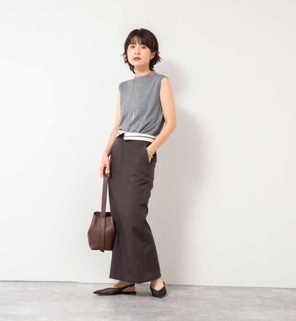 NOLLEY'S sophi「《アンサンブル対応》《手洗い可能》W混ラメハイネックプルオーバーニット」|ニット・セーター|