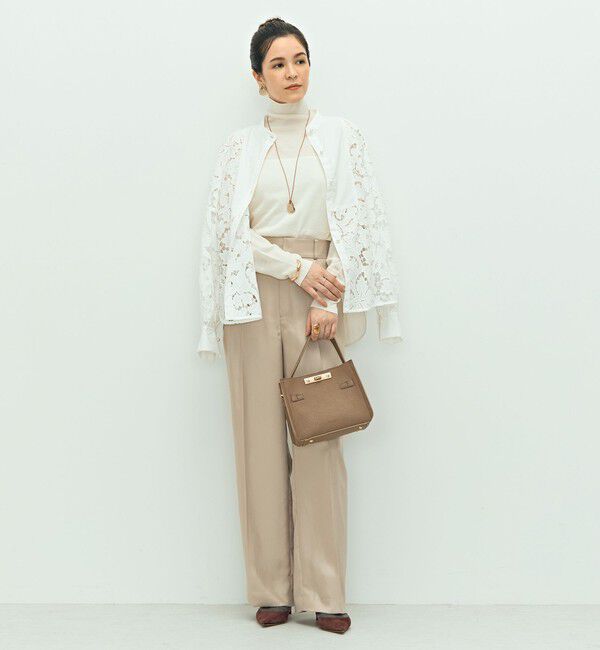 NOLLEY'S「《手洗い可能》《アンサンブル対応》18G天竺ハイネックプルオーバーニット」|ニット・セーター|