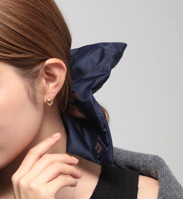 NOLLEY'S「【nolnol/ノルノル】シュシュ」|ヘアゴム・シュシュ|ネイビー