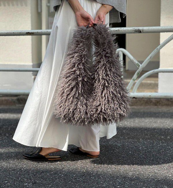 Rie Miller「【PR林☆別注】チベットラムフェイクファーバッグ」|ショルダー・メッセンジャー|