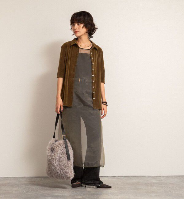 MAQWEL「【MAQWEL/マクウェル】ウォッシャブルオーガンジーワンピース」|ワンピース|