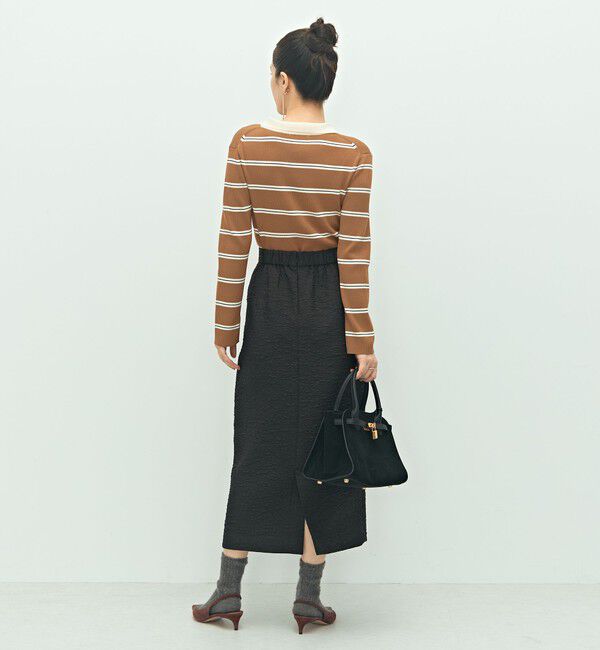 NOLLEY'S「《手洗い可能》ポロ衿リブプルオーバーニット」|ニット・セーター|