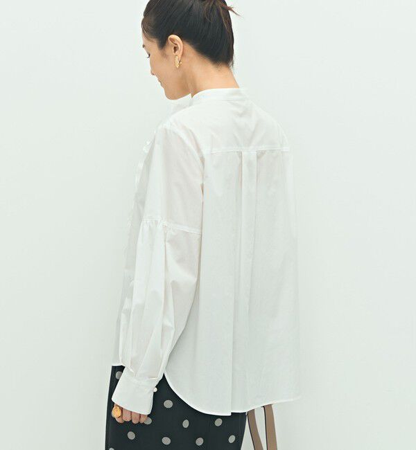 NOLLEY'S「パール釦ビブヨーク4WAYフリルブラウス」|シャツ・ブラウス|