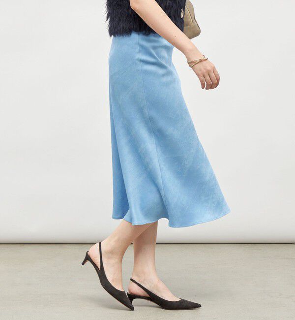 NOLLEY'S sophi「ウォッシャブルフェイクスエードバイヤスフレアスカート」|フレア|