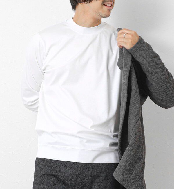 NOLLEY'S goodman「《ビジカジ対応》シルケットスムースドレスL/S Tシャツ 25AW」|Tシャツ・カットソー|ホワイト