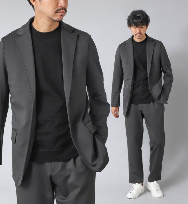 NOLLEY'S goodman「【ACTIVE SECT】《セットアップ》ダブルニットスーツ ジャケット&パンツ 25AW」|スーツ|チャコールグレー
