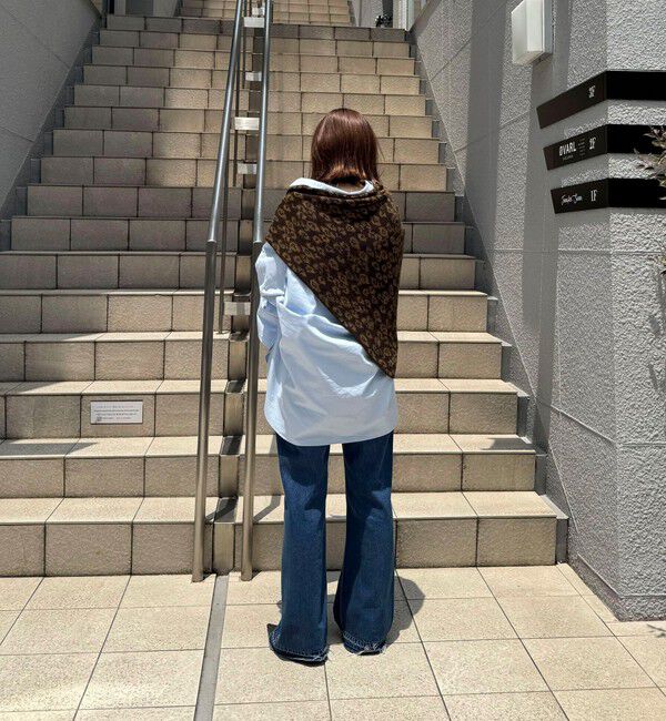 NOLLEY'S「トライアングルレオパード柄ストール」|ストール|