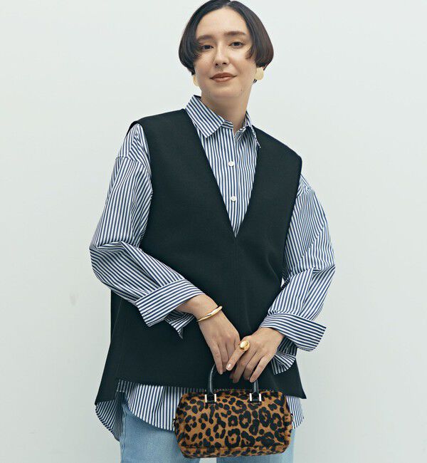 NOLLEY'S「ウォッシャブルストレッチジャージベスト」|ベスト・ジレ|