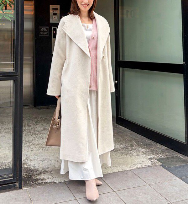 NOLLEY'S sophi「【一部WEB限定色】アンゴラビーバーベルテッドロングコート」|その他|