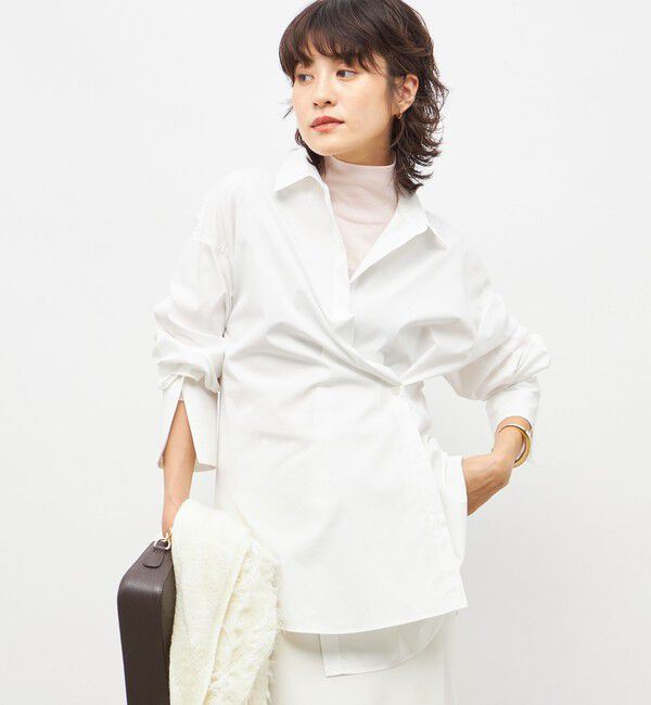 NOLLEY'S sophi「ウォッシャブルマルチWAYビッグシャツ」|シャツ・ブラウス|