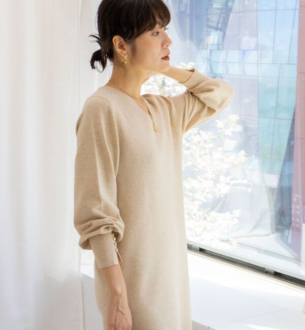 NOLLEY'S sophi「◇【WEB限定】ウォッシャブルラメ総針Vネックコクーンワンピース」|ワンピース|