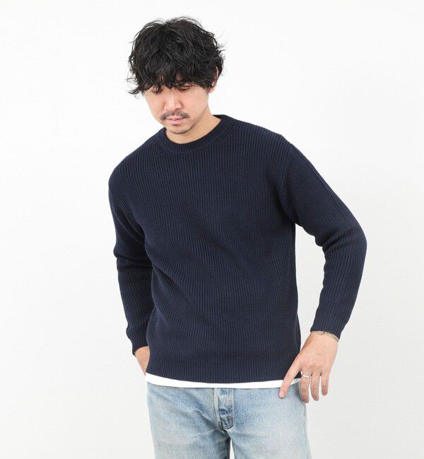 NOLLEY'S goodman「《2点セット》ウォッシャブル/抗菌加工 片畦7Gプルオーバー(ロンT付) 25AW」|ニット・セーター|