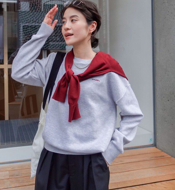 MAQWEL「【MAQWEL/マクウェル】スウェットライクニット」|ニット・セーター|