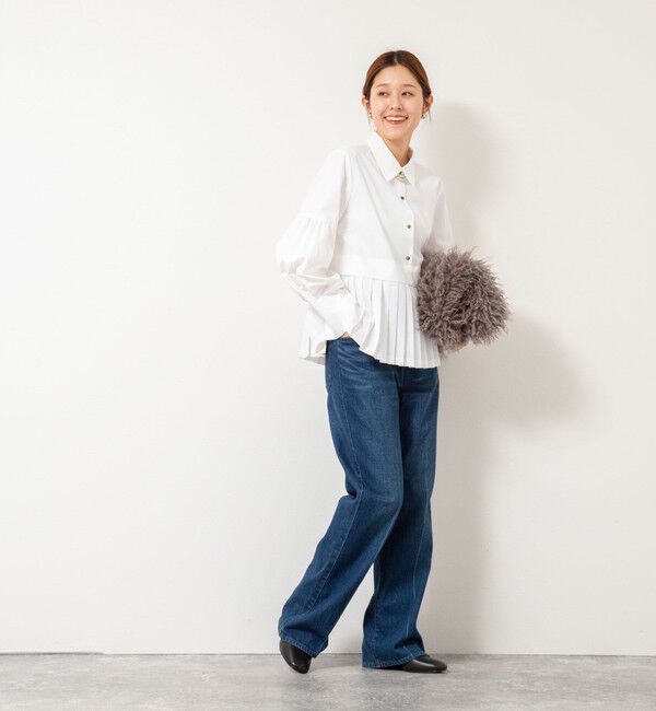 NOLLEY'S「ウォッシャブル切替プリーツブラウス」|シャツ・ブラウス|