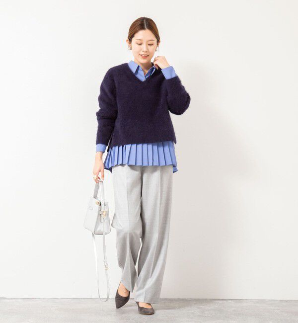 NOLLEY'S「ウォッシャブル切替プリーツブラウス」|シャツ・ブラウス|