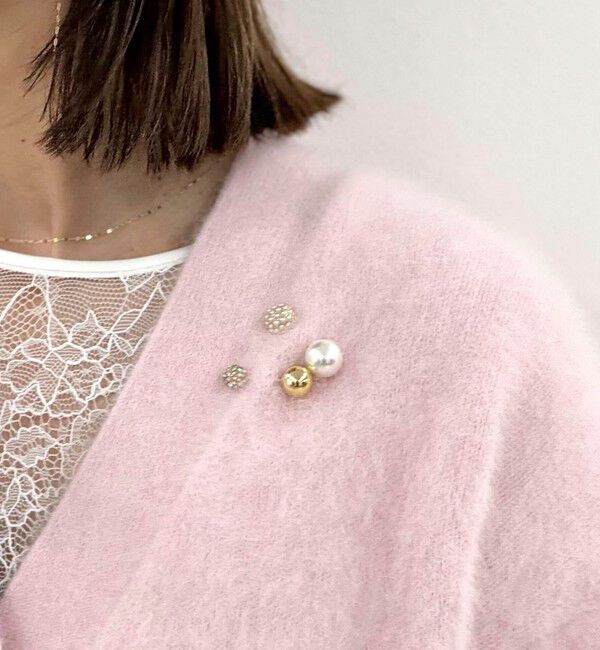 grace grace「【grace grace/グラスグラス】ビジュープッシュピン」|ブローチ・コサージュ|