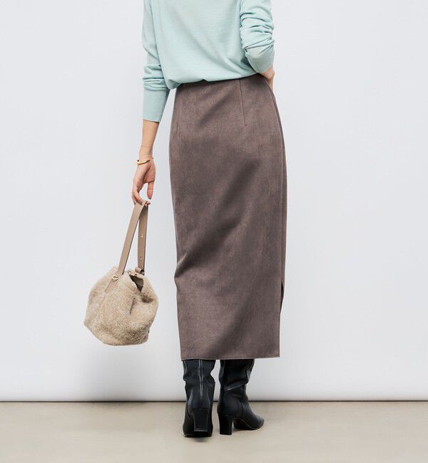 NOLLEY'S sophi「ウォッシャブルスエードダンボールタイトスカート」|タイト|