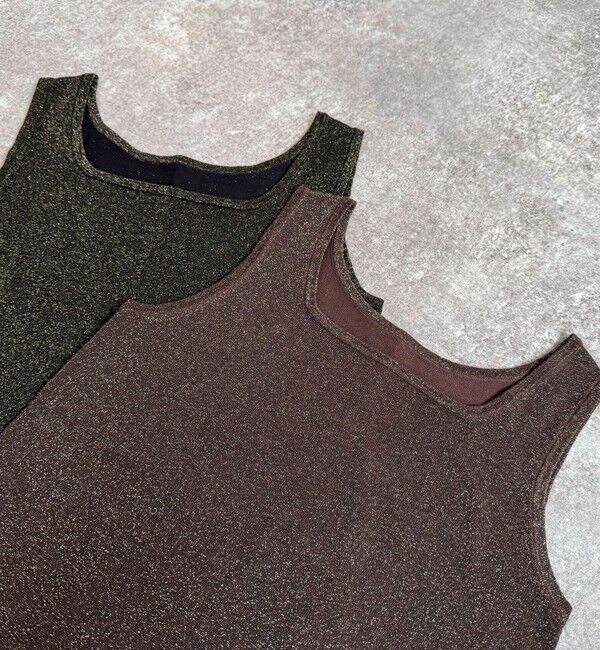 fredy emue「ラメニットタンクトップ」|タンクトップ|