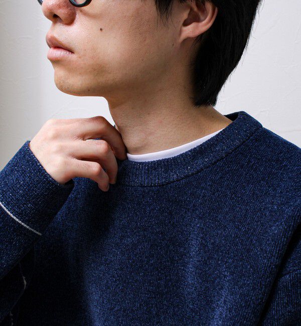 GLOSTER「【昨年人気アイテム再登場！チクチクしないニット】モールダブルフェイス プルオーバーニット」|ニット・セーター|