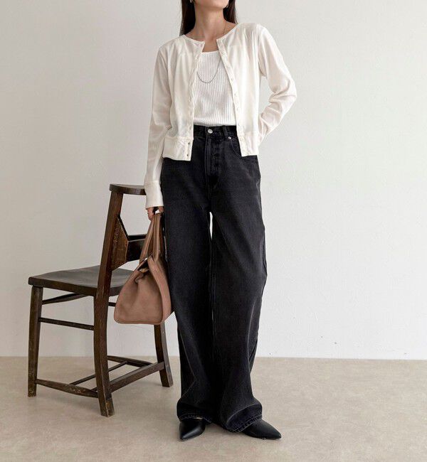 fredy emue「シアーフロッキーコンパクトカーディガン」|カーディガン|